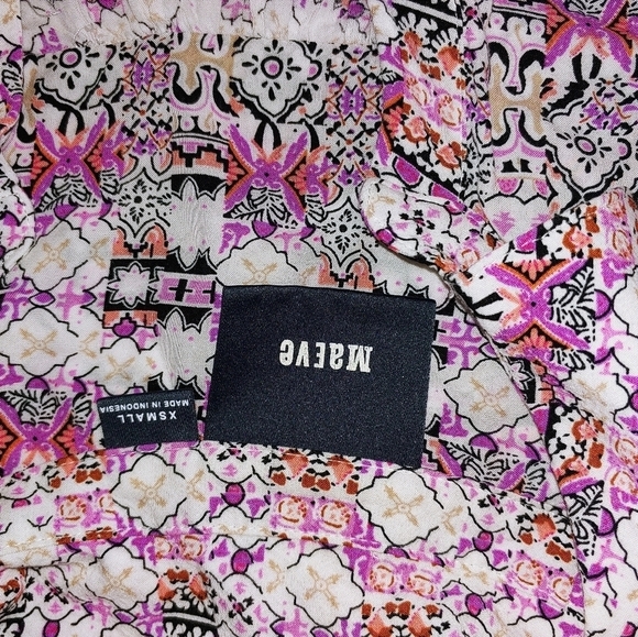 Anthropologie Maeve Rayon Button Blouse XS - Picture 4 of 6